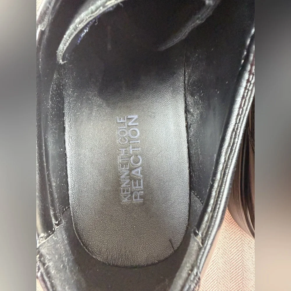 Kenneth Cole Reaction Stand Out Black Leather‎ Oxford Men’s Dress Shoes Size 8.5